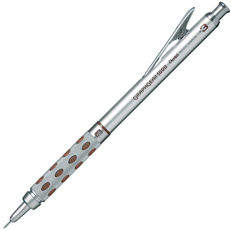 Porte-Mine Pentel Graphgear 1000, 0,3 mm 0,3 mm Marron