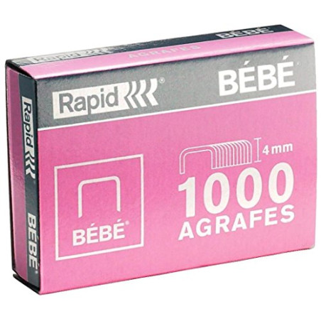 Rapid BÉBÉ 11974686 Agrafes 4x1000pcs (4mm)