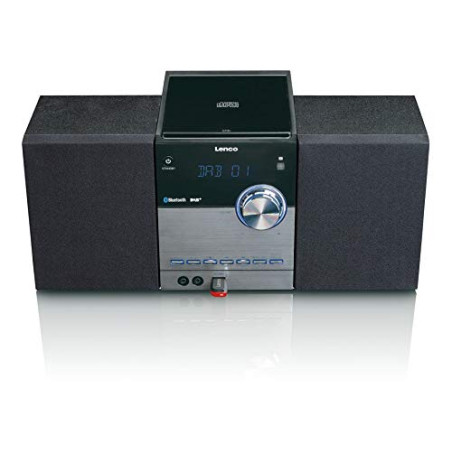 Lenco Chaîne stéréo compacte MC-150 avec Dab+, Radio FM, Lecteur CD/MP3, Bluetooth et USB, télécommande, 2 x 10 W Noir
