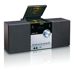 Lenco Chaîne stéréo compacte MC-150 avec Dab+, Radio FM, Lecteur CD/MP3, Bluetooth et USB, télécommande, 2 x 10 W Noir