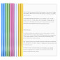 10 Feuilles Dossier Coulissante Transparent, Chemise de Couvertures de Rapports avec Barre Coulissante, A4 Reliure Dossier, Rapp