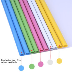 10 Feuilles Dossier Coulissante Transparent, Chemise de Couvertures de Rapports avec Barre Coulissante, A4 Reliure Dossier, Rapp