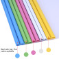 10 Feuilles Dossier Coulissante Transparent, Chemise de Couvertures de Rapports avec Barre Coulissante, A4 Reliure Dossier, Rapp