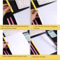 10 Feuilles Dossier Coulissante Transparent, Chemise de Couvertures de Rapports avec Barre Coulissante, A4 Reliure Dossier, Rapp