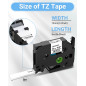 5x Oozmas TZe-231 Ruban Compatible avec Brother 12mm TZ Tape Compatible avec Brother P-touch Etiqueteuse H100lb H110 E100 D400 P 5x Oozmas TZe-231 Ruban Compatible avec Brother 12mm TZ Tape Compatible avec Brother P-touch Etiqueteuse H100lb H110 E100 D400 P