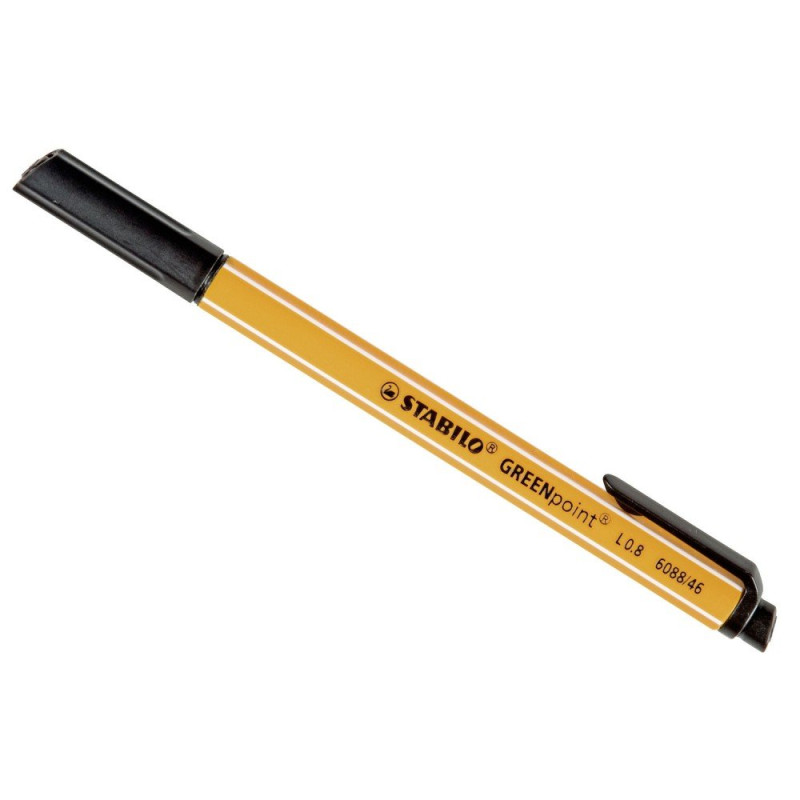 STABILO Stylo Feutre GREENpoint Pte large 0,8 mm Noir