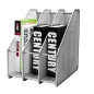 EXERZ Porte-revues de Bureau/Range-revues/Porte-Magazine en métal à Trois rangées/Boîte de Rangement en métal -3 Compartiments C EXERZ Porte-revues de Bureau/Range-revues/Porte-Magazine en métal à Trois rangées/Boîte de Rangement en métal -3 Compartiments C