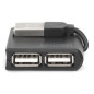 Digitus DA-70217 - Hub USB - 4-Port USB 2.0 Typ A - Transfert de données jusqu'à 480 Mbit/s - Design Compact & léger - Plug-and- Digitus DA-70217 - Hub USB - 4-Port USB 2.0 Typ A - Transfert de données jusqu'à 480 Mbit/s - Design Compact & léger - Plug-and-