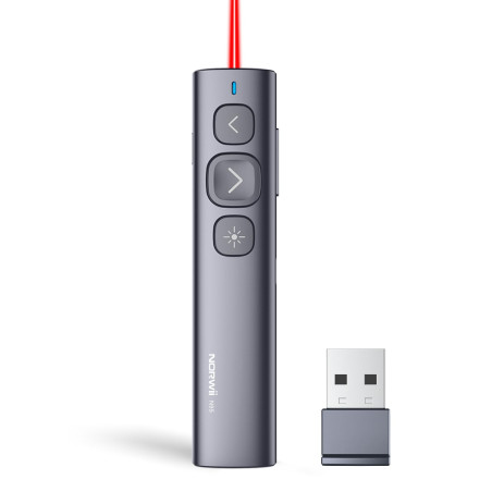 Norwii N95 Clicker de présentation, PowerPoint Clicker pour présentation à distance, pointeur de présentation sans fil rechargea