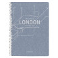 Clairefontaine 83535C - Un Cahier à Spirale Papier Jeans Motifs Rames de Métro New-York/Paris/Berlin/London/Milan - A4 21x29,7 c Clairefontaine 83535C - Un Cahier à Spirale Papier Jeans Motifs Rames de Métro New-York/Paris/Berlin/London/Milan - A4 21x29,7 c