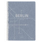 Clairefontaine 83535C - Un Cahier à Spirale Papier Jeans Motifs Rames de Métro New-York/Paris/Berlin/London/Milan - A4 21x29,7 c Clairefontaine 83535C - Un Cahier à Spirale Papier Jeans Motifs Rames de Métro New-York/Paris/Berlin/London/Milan - A4 21x29,7 c