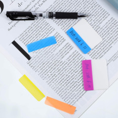 Onglets de 400 Pièces Onglets Index Collant de 2 Pouces, Drapeaux des Fichiers Inscriptibles et Repositionnables pour Pages ou M