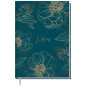 Carnet de notes A5 ligné "Fleur d'or" de Trendstuff by Häfft - 124 pages, 62 feuilles - idéal comme journal intime, livre d'idée Carnet de notes A5 ligné "Fleur d'or" de Trendstuff by Häfft - 124 pages, 62 feuilles - idéal comme journal intime, livre d'idée