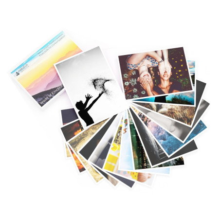 metaFox World of Emotions Postcards Pack - 52 Cards for Coaching and Therapy