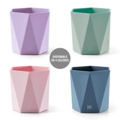 Miquelrius - Pot à crayons de bureau, Organisateur avec finition douce au toucher, Structure solide, Parfait pour le bureau, la 