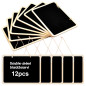 12 Pièces Tableaux Noirs à Suspendre, 16 x 12 cm Mini Ardoise Rectangulaire, Tableaux Craie Effaçable Ardoise à Double Face pour 12 Pièces Tableaux Noirs à Suspendre, 16 x 12 cm Mini Ardoise Rectangulaire, Tableaux Craie Effaçable Ardoise à Double Face pour