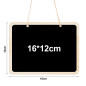 12 Pièces Tableaux Noirs à Suspendre, 16 x 12 cm Mini Ardoise Rectangulaire, Tableaux Craie Effaçable Ardoise à Double Face pour 12 Pièces Tableaux Noirs à Suspendre, 16 x 12 cm Mini Ardoise Rectangulaire, Tableaux Craie Effaçable Ardoise à Double Face pour