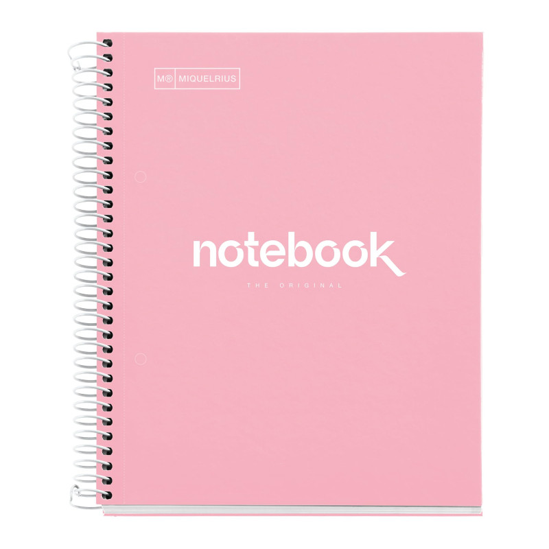 Miquelrius - Cahier A5 à spirale, Notebook Emotions, 80 Feuilles microperforée 90 g/m², Petits carreaux 5 mm, 1 Bande Couleur, C Miquelrius - Cahier A5 à spirale, Notebook Emotions, 80 Feuilles microperforée 90 g/m², Petits carreaux 5 mm, 1 Bande Couleur, C