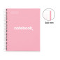Miquelrius - Cahier A5 à spirale, Notebook Emotions, 80 Feuilles microperforée 90 g/m², Petits carreaux 5 mm, 1 Bande Couleur, C Miquelrius - Cahier A5 à spirale, Notebook Emotions, 80 Feuilles microperforée 90 g/m², Petits carreaux 5 mm, 1 Bande Couleur, C