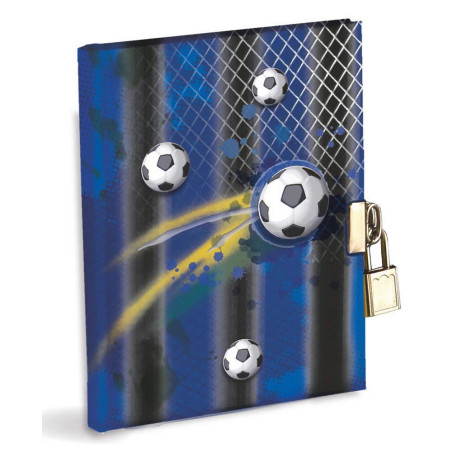 Journal secret avec cadenas en métal et 2 clés Dimensions 14,5 x 18 cm, 64 fg blanc équivalent à 128 pg