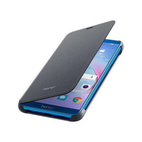 Honor 9 Lite Étui à Rabat en polyuréthane Noir