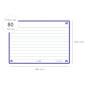 OXFORD Flash 2.0- 80 Fiches Bristol Flash Cards A6 (10,5 x 14,8cm) Ligné Cadre Violet OXFORD Flash 2.0- 80 Fiches Bristol Flash Cards A6 (10,5 x 14,8cm) Ligné Cadre Violet