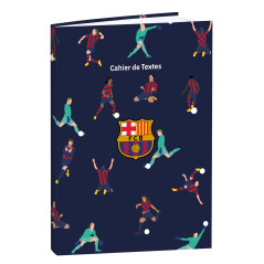 Quo Vadis - Cahier de textes - Français - Barcelona - Multicolore - Journalier - 15x21 cm - Papier Clairefontaine blanc - Fabric