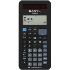 TI-30X Pro MathPrint avec Housse de Protection WYNGS Incluse Noir - Calculatrice Scientifique - Pack de Base