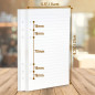 Inserts De Planificateur A5 À 6 Anneaux – 21 X 14,2 cm – Couleur Crème Épaisse À Pois, Feuilles Mobiles 120 GSM, Recharges De Pa Inserts De Planificateur A5 À 6 Anneaux – 21 X 14,2 cm – Couleur Crème Épaisse À Pois, Feuilles Mobiles 120 GSM, Recharges De Pa