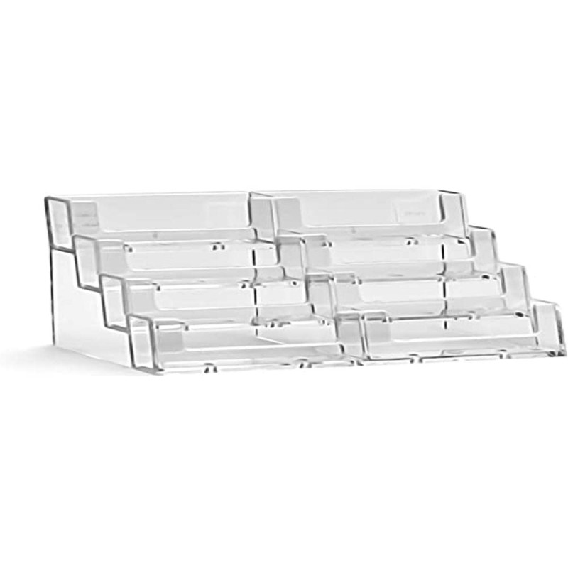 taymar porte-cartes de visite, support pour cartes de visite, présentoir pour cartes de visite, 2×4 étages, transparent taymar porte-cartes de visite, support pour cartes de visite, présentoir pour cartes de visite, 2×4 étages, transparent