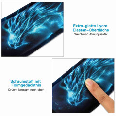 AOKSUNOVA Tapis de souris, ergonomique, avec repose-poignet, pour souris et clavier MC-017