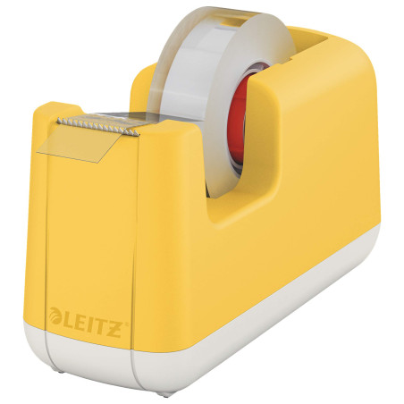 Leitz Dévidoir à Ruban Adhésif, Base Robuste, Cosy, Jaune, 53670019