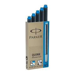 Parker Quink Ink Cartouches Bleues Lavable x 20 (4x5)
