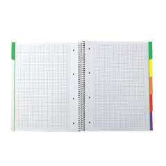 Oxford Black N'Colours Lot de 2 cahiers A4+, micro-perforés, couverture extra rigide, 100 feuilles, quadrillage 5 x 5, lot de 2