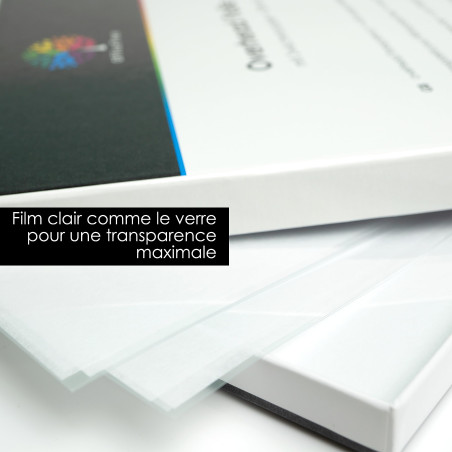 OfficeTree 50 x Feuilles Transparente pour Rétroprojecteur A4 - Feuille Transparente Imprimable - Pour Présentations et Dossiers