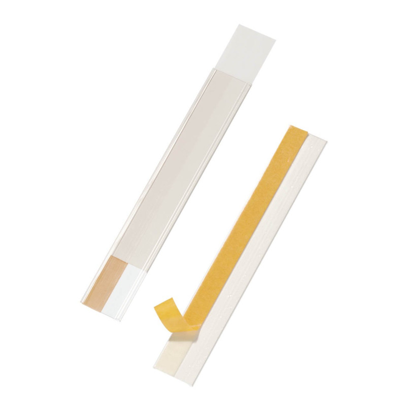 DURABLE - Porte étiquette - Porte étiquette adhésif - Porte-étiquettes SCANFIX - 200 x 40 mm - Ouverture sur le haut - Sachet de DURABLE - Porte étiquette - Porte étiquette adhésif - Porte-étiquettes SCANFIX - 200 x 40 mm - Ouverture sur le haut - Sachet de