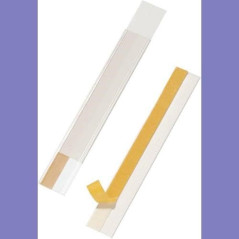 DURABLE - Porte étiquette - Porte étiquette adhésif - Porte-étiquettes SCANFIX - 200 x 40 mm - Ouverture sur le haut - Sachet de