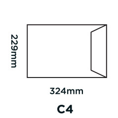 Blake Premium Avant Garde C4 229 x 324 mm 130 g/m² Enveloppes Extra-Fort Pochettes Dos Carton Bande Adhésive (AG0056) Cream Mani