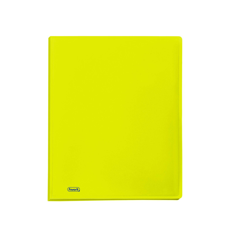 Favorit Neon Porte-vues, 60 vues lisses, 22 x 30 cm, jaune fluo Favorit Neon Porte-vues, 60 vues lisses, 22 x 30 cm, jaune fluo