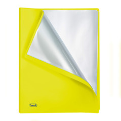 Favorit Neon Porte-vues, 60 vues lisses, 22 x 30 cm, jaune fluo