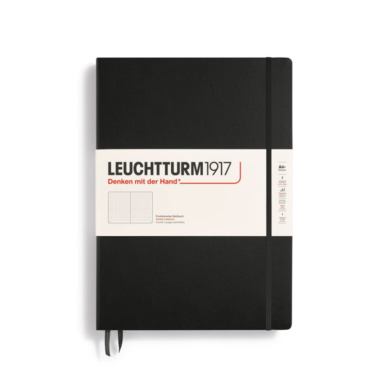 Leuchtturm1917 327366 Carnet master A4+ Pointillé 233 pages numérotées Noir Leuchtturm1917 327366 Carnet master A4+ Pointillé 233 pages numérotées Noir