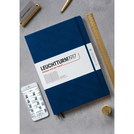 Leuchtturm1917 327366 Carnet master A4+ Pointillé 233 pages numérotées Noir