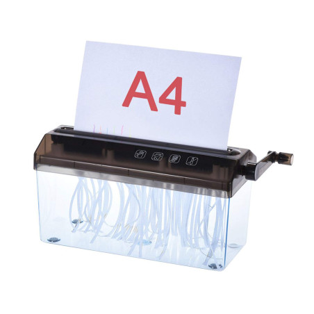 Malayas Destructeur de papier A4 de 22,9 cm - Déchiqueteuse manuelle à la main - Machine de découpe droite pour l'école, le bure
