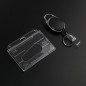 Vicloon Porte Badge, Porte-clés Retractable Porte-Cartes en PC Plastique dur pour Carte d'identité, carte bancaire, clé, cartes Vicloon Porte Badge, Porte-clés Retractable Porte-Cartes en PC Plastique dur pour Carte d'identité, carte bancaire, clé, cartes