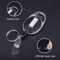 Vicloon Porte Badge, Porte-clés Retractable Porte-Cartes en PC Plastique dur pour Carte d'identité, carte bancaire, clé, cartes Vicloon Porte Badge, Porte-clés Retractable Porte-Cartes en PC Plastique dur pour Carte d'identité, carte bancaire, clé, cartes