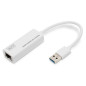 Adaptateur réseau DIGITUS via USB 3.0 - Gigabit Ethernet 1 GBit/s RJ45 - Connexion LAN supplémentaire via connecteur USB-A