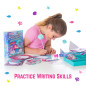 GirlZone Cadeau Fille Mermaid Stationary Set Ensemble Kit d'Écriture de Papier à Lettres de 45 Pièces avec Enveloppes, Cartes et