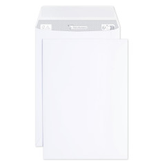 Clairefontaine 804250C - Paquet de 50 Pochettes Blanches C5-162x229 mm - Auto-Adhésives - 90g/m²