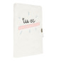 DRAEGER Paris - Journal Intime Blanc Peluche Tu ES la Meilleure- Journal avec Cadenas et clés pour Ses Secrets personnels - Carn DRAEGER Paris - Journal Intime Blanc Peluche Tu ES la Meilleure- Journal avec Cadenas et clés pour Ses Secrets personnels - Carn