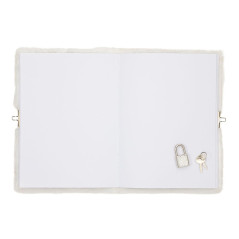 DRAEGER Paris - Journal Intime Blanc Peluche Tu ES la Meilleure- Journal avec Cadenas et clés pour Ses Secrets personnels - Carn